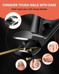 BEZOX anti-slip grip prevents slips during trimming.