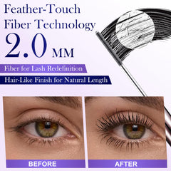BFQ Mascara varilla hierro: cepillo metálico para pestañas definidas.