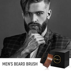 BFWood beard brush travel size ideal for grooming on the go.
