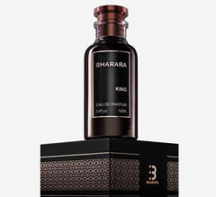 Packaging box image shows Bharara King for Men, ideal gift choice.