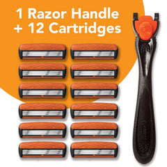 BIC Comfort 3 pivoting head adapting to facial contours for a close shave.