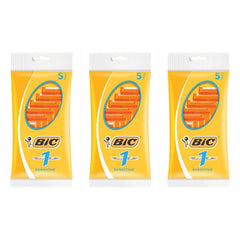 BIC N°1 razors in a pouch designed for sensitive skin, ideal for gentle daily shaving.
