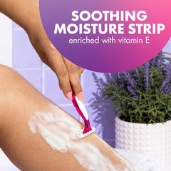Triple blades feature on the BIC Soleil 3 Scented razor.