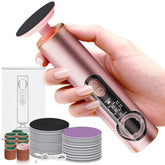 Bicboz electric foot callus remover front view with ergonomic grip for comfortable use.