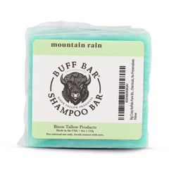 Big Crazy Buffalo barra champú de bison tallow, aspecto natural para cabello suave.