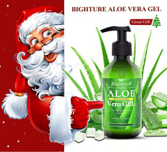 Aplicación suave de BIGHTURE Aloe Vera Gel sobre la piel