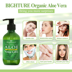 Cabello con brillo gracias a BIGHTURE Aloe Vera Gel