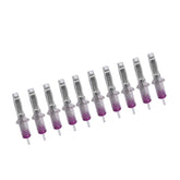 Cartuchos BIGWASP curva 50 piezas transparentes para un flujo de tinta estable.