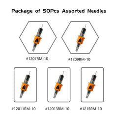 BIGWASP Energy needle with finger ledge grip for comfortable control during tattoos.