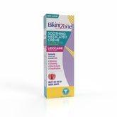 Bikini Zone medicated after shave cream bottle ready for bikini-line use