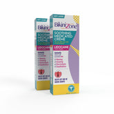 Bikini Zone Medicated After Shave Creme bottle for quick post-shave relief