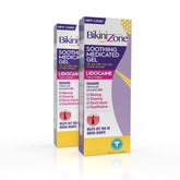 Bikini Zone medicated after shave gel bottle offering lidocaine relief for razor bumps