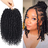 Bileaf Passion Twist close-up shows soft, pre-twisted strands for quick, easy installation.