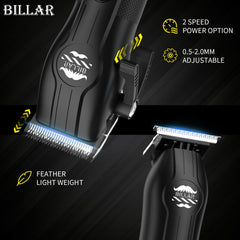 Billar cordless clipper set with trimmer for flexible grooming.