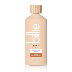Billie Bounce espuma cremosa que deja piel nutrida tras la ducha.