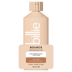 Billie Bounce gel ducha hidratante, espuma suave para limpieza suave.