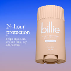 Billie Desodorante Todo el Día textura ligera y acabado suave