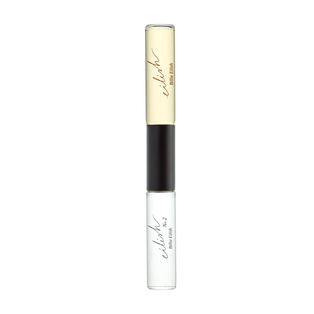 Billie Eilish dual rollerball bottle for easy on-the-go fragrance application.