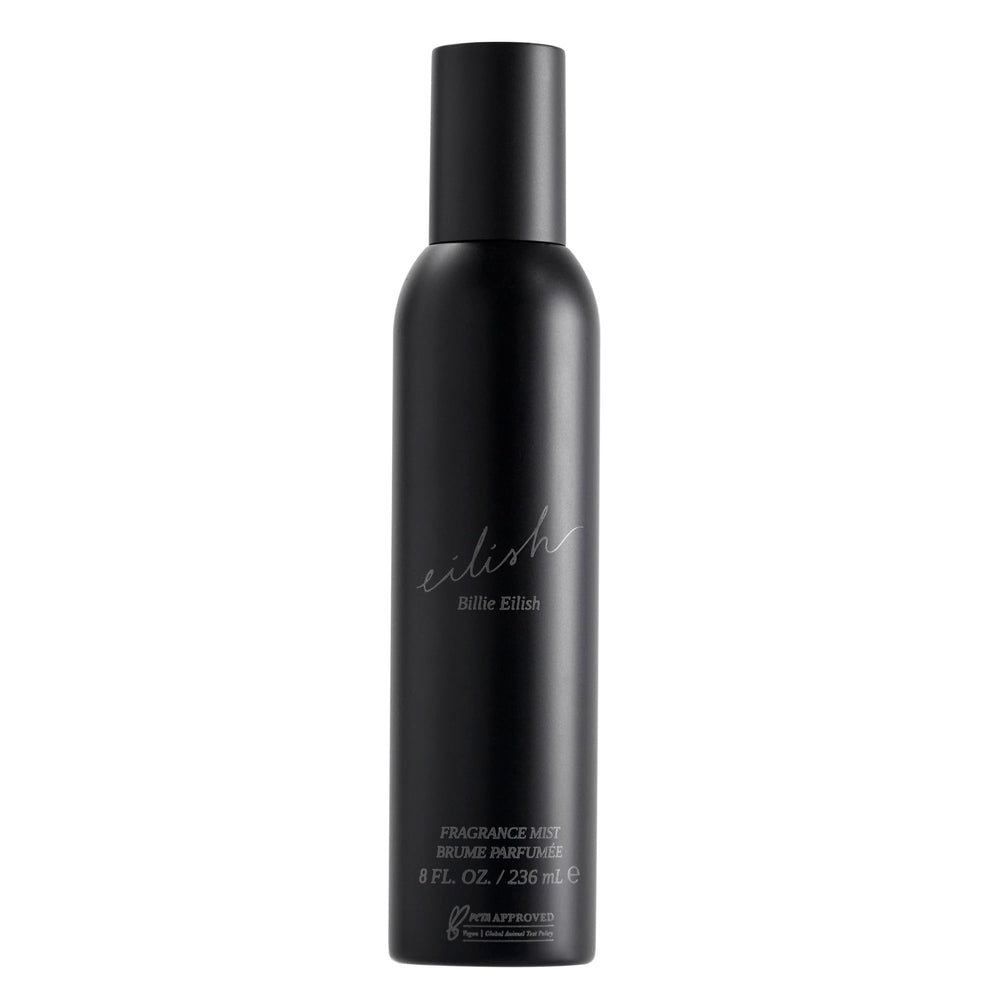 Billie Eilish Fragrance Mist bottle with sugared petals for daily wear and subtle attraction