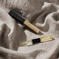 Billie Eilish No. 2 dual-rollerball application for portable, long-lasting scent.