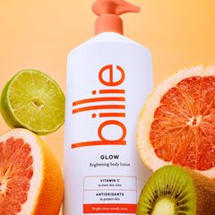 Notas Santal Blossom con cítricos para una fragancia duradera de Billie Glow.