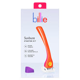 Billie Sunburst razor front view for a smooth shave
