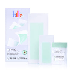 Billie Wax Kit body-underarm strips for quick at-home waxing