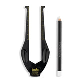 Billion Dollar Brows Brow Buddy kit front view showing contour stencils for precise shaping.