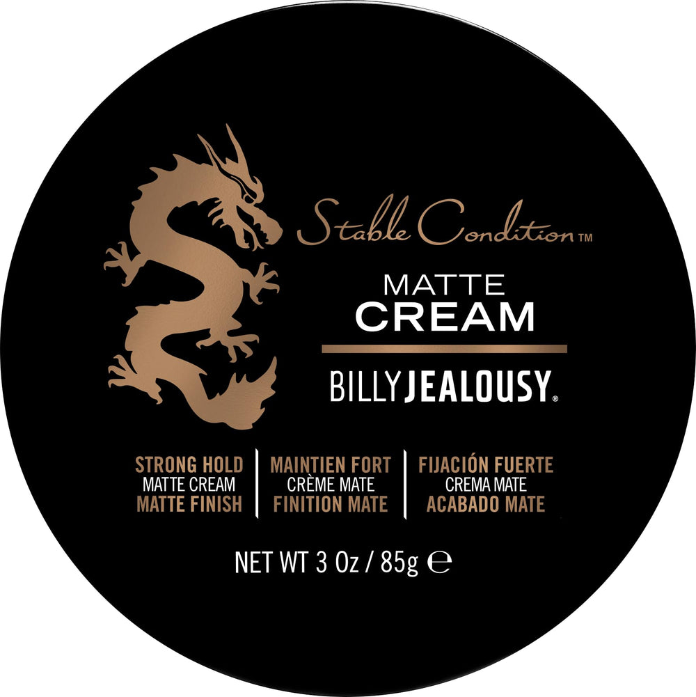 Billy Jealousy Stable Condition Matte Cream, botella elegante para peinado con acabado mate