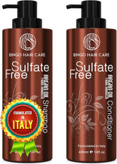 Bingo Hair Care Moroccan Argan Oil Shampoo bottle delivering deep hydration.