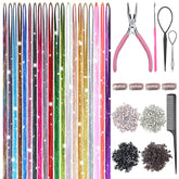 Bintvoy hair tinsel kit with 8000 strands for shimmering style