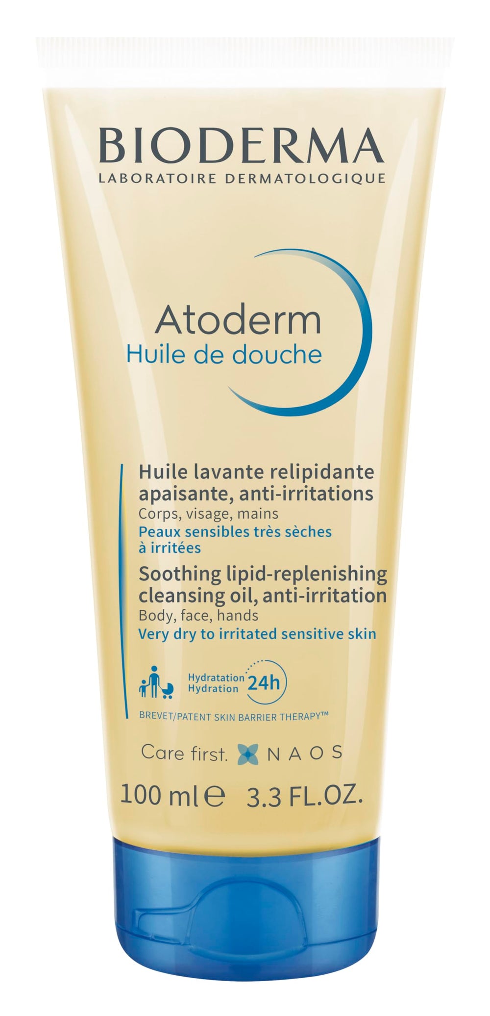 Bioderma Atoderm Shower Oil bottle for daily cleansing and hydration.