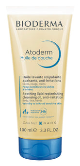 Bioderma Atoderm Shower Oil bottle for daily cleansing and hydration.