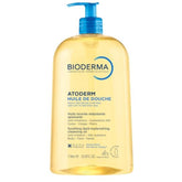 Bioderma Atoderm Shower Oil pump in a bottle, easy dispensing for daily cleansing and hydration.