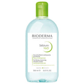 Bioderma Sebium H2O bottle closeup, gentle purifying cleanse for skin