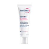 Bioderma Sensibio AR+ Cream bottle shows soothing anti-redness care with light texture.