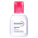 Bioderma Sensibio H2O bottle close-up showing gentle cleansing for sensitive skin.