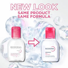 Bioderma Sensibio H2O on a cotton pad for easy makeup removal.