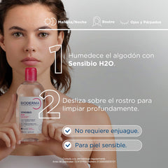 Bioderma Sensibio H2O: textura ligera que limpia y mantiene la hidratación