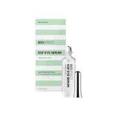 BIOEFFECT EGF Eye Serum with rollerball for cooling depuffing under-eye area.