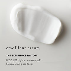 Close-up of the creamy texture highlights rich, non-greasy emolliency.