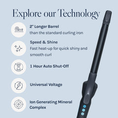 Bio Ionic Moisturizing Heat Technology seals cuticle for smoother strands