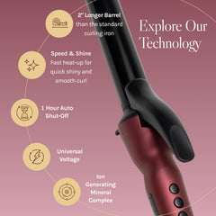 Moisturizing Heat Technology hydrates while styling