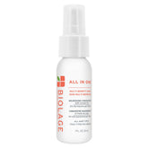 Biolage All-In-One bottle pour shows easy application and hydration.