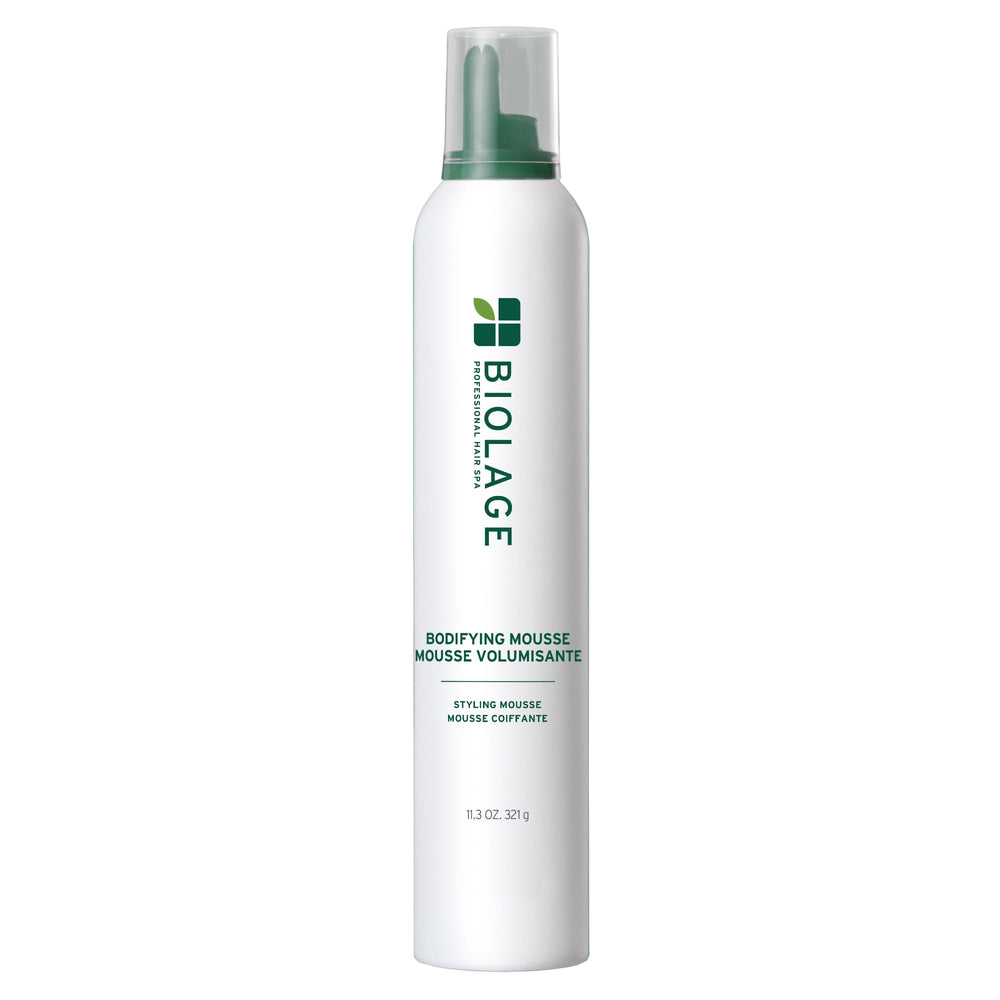 Biolage Bodifying Mousse bottle with easy dispensing for lift and volume
