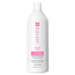 Biolage Color Last Conditioner bottle closeup showing color-safe protection for vibrant color.