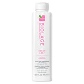 Biolage Color Last Shampoo bottle shows color protection and shine for color-treated hair.
