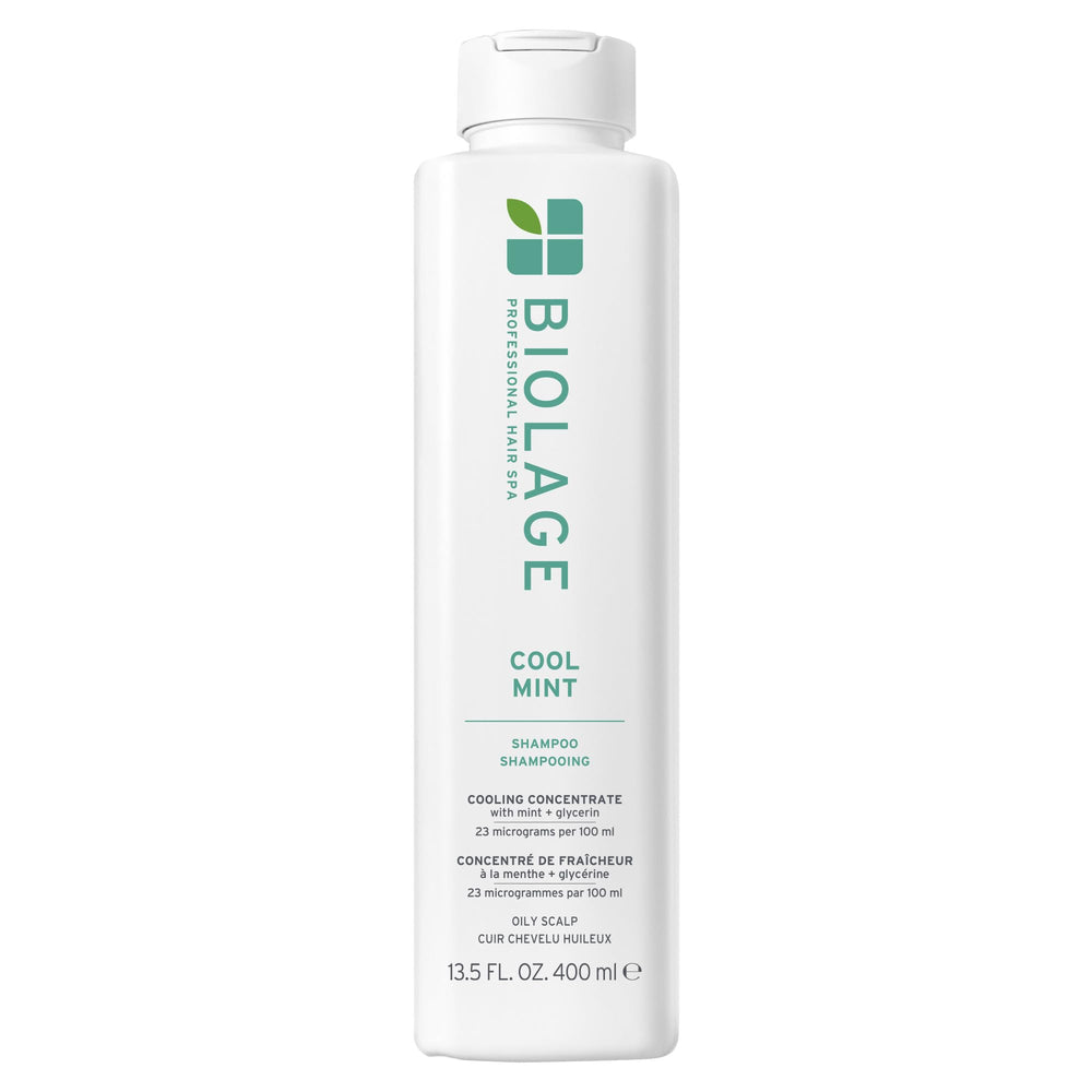 Biolage Cool Mint bottle front view offering refreshing cleansing.