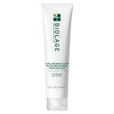 Biolage Curl Defining Elixir bottle front shows lasting curl control and shine.