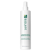 Biolage Finishing Spritz strong hold mist for gravity-defying styles and humidity resistance.